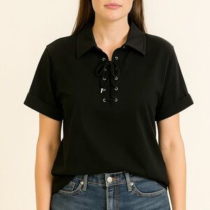 AMERICAN LIVING LACE UP SHIRT SIZE XL NWT